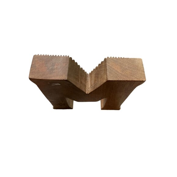 Rustic Wood Letter M Block Decor Farmhouse Shelf Sign Wall Monogram Accent - Picture 3 of 9